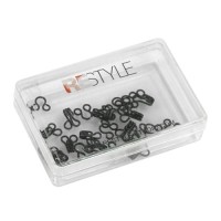 Haken en Ogen Nr.1 Zwart - 12 stuks