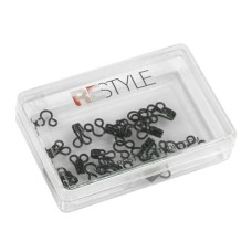 Haken en Ogen Nr.1 Zwart - 12 stuks