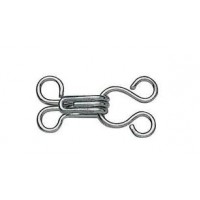 Haken en Ogen Nr.2 Zilver - 12 stuks