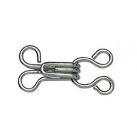 Haken en Ogen Nr. 3 Zilver - 12 stuks