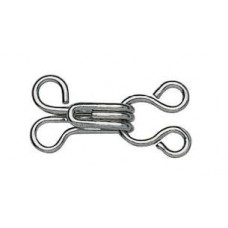 Haken en Ogen Nr. 3 Zilver - 12 stuks