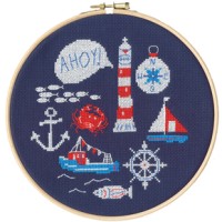 Borduurpakket met GRATIS borduurring - Ahoy! OP=OP 