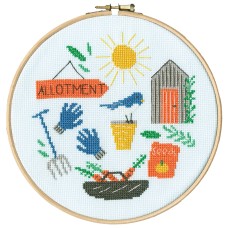 Borduurpakket met GRATIS borduurring - In de tuin OP=OP