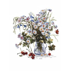 GOEDKOOP: Borduurpakket Madeliefjes - Incl. garen en telpatroon GOEDKOOP: Borduurpakket Madeliefjes - Incl. garen en telpatroon