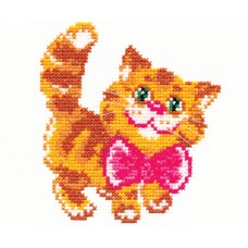 Kitty - Borduurpakket met telpatroon, OP=OP