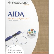 GOEDKOPER: Borduurstof Aïda 14 count - 48 X53cm Beige