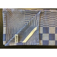 Theedoek Ruit Blauw - Prima droogdoek 100% katoen 