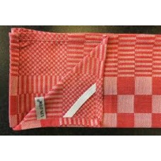 Theedoek Ruit Rood - Prima droogdoek 100% katoen 