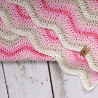 Baby Ripple Blanket Pink Haakpakket