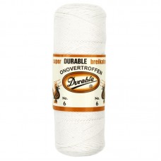 Durable Breikatoen nr. 6 Wit - Klos 100 gram