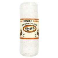 OPRUIMING: Durable Breikatoen nr. 8 Wit - Klos 100 gram OP=OP