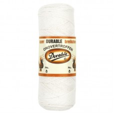 Durable Breikatoen nr. 8 Wit - Klos 100 gram