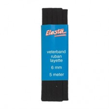 GOEDKOOP: Veterband 5 meter -  Zacht zwart bandje