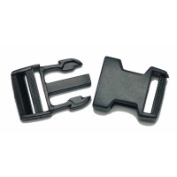 Klikgesp 25mm - Regelbare gesp voor tas of rugzakband van 25mm 