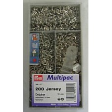 Drukknopen jersey tandring 10mm multipack