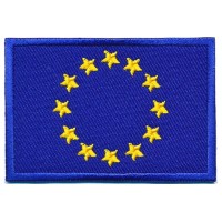 Kledingapplicatie Europese vlag - Opstrijkbaar embleem 