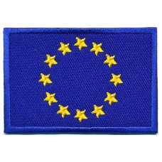 Kledingapplicatie Europese vlag - Opstrijkbaar embleem 
