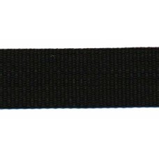 GOEDKOOP: Tassenband 25mm Zwart - Stevig band, per meter