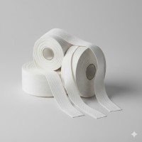 Keperband Huishoudband WIT - Kies een breedte Keperband Huishoudband WIT - Kies een breedte