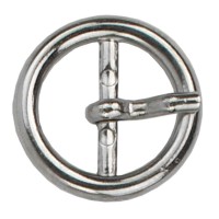 LAATSTE EXEMPLAAR: Gesp Rond 20mm Zilverkleurig OP=OP