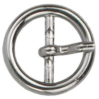 LAATSTE EXEMPLAAR: Gesp Rond 25mm Zilverkleurig OP=OP