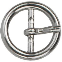 LAATSTE EXEMPLAAR: Gesp Rond 30mm Zilverkleurig OP=OP