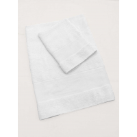 Handdoek Set met Borduurrand Wit