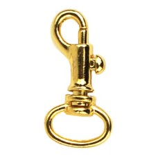 Karabijnhaak 10 x 35mm Goud - Muscetonhaak voor tas of riempje