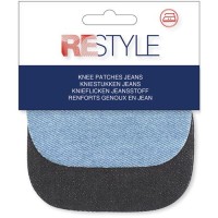 GOEDKOOP: Kniestuk jeans - 2 paar