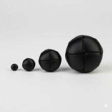 Leren Knoop Zwart - Per stuk p.s. - Kies een maat Leren Knoop Zwart - Per stuk p.s. - Kies een maat