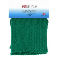 LAATSTE PAAR: Manchetten Zeegroen - Mouwboord OP=OP 
