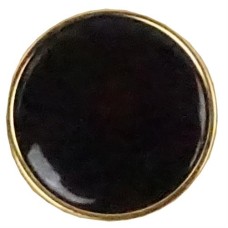 Metalen Knoop Zwart-Goud - Kies een maat - Per stuk