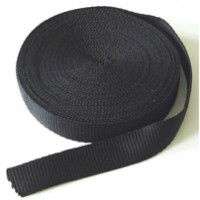 Tassenband 20 mm Zwart - Prijs per meter OP=OP LAATSTE METERS