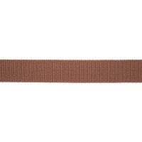Tassenband 25 mm Bruin - Stevig band, per meter