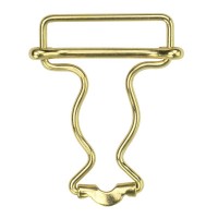 OPRUIMING: 2 Tuinbroek Gespen Goud 35 mm OP=OP