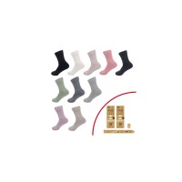 3 paar Wollen damessokken - 30% wol