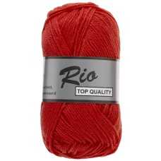 Haakkatoen Rood - Glanskatoen voor breien of haken 