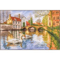 Borduurpakket met telpatroon - Brugge