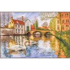 Borduurpakket met telpatroon - Brugge