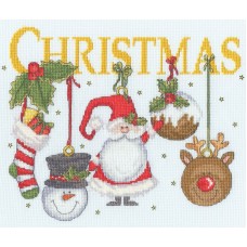 Borduurpakket met telpatroon - It must be Christmas