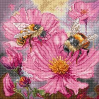 Borduurpakket met telpatroon - Bijen Nectar