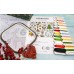 Borduurpakket met telpatroon - Sampler voor Kerst