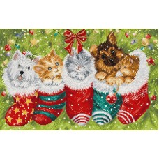 Borduurpakket met telpatroon - Borduren voor Kerst 