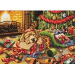 Borduurpakket met telpatroon - Santa's Kleine Lastpost