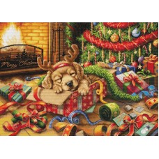 Borduurpakket met telpatroon - Santa's Kleine Lastpost