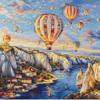 Borduurpakket met telpatroon - Cappadocia