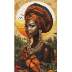 Borduurpakket met telpatroon - Koningin van de zon