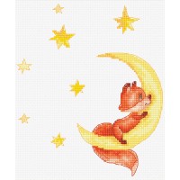 GOEDKOOP: Borduurpakket Baby Vosje 3 - Incl borduurgaren en stof 