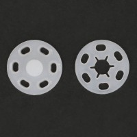 VOORDELIG: Drukknopen Transparant 15mm - 8 stuks 