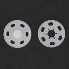 VOORDELIG: Drukknopen Transparant 15mm - 8 stuks 